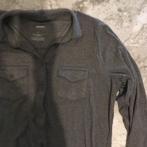 Grey Sonoma Button Down Shirt
